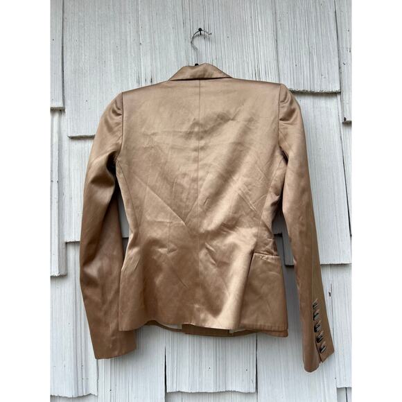 Barbara Bui Double Breasted Silk‎ Lined Blazer Jacket Peplum Detail Size 36/XS - Picture 9 of 12